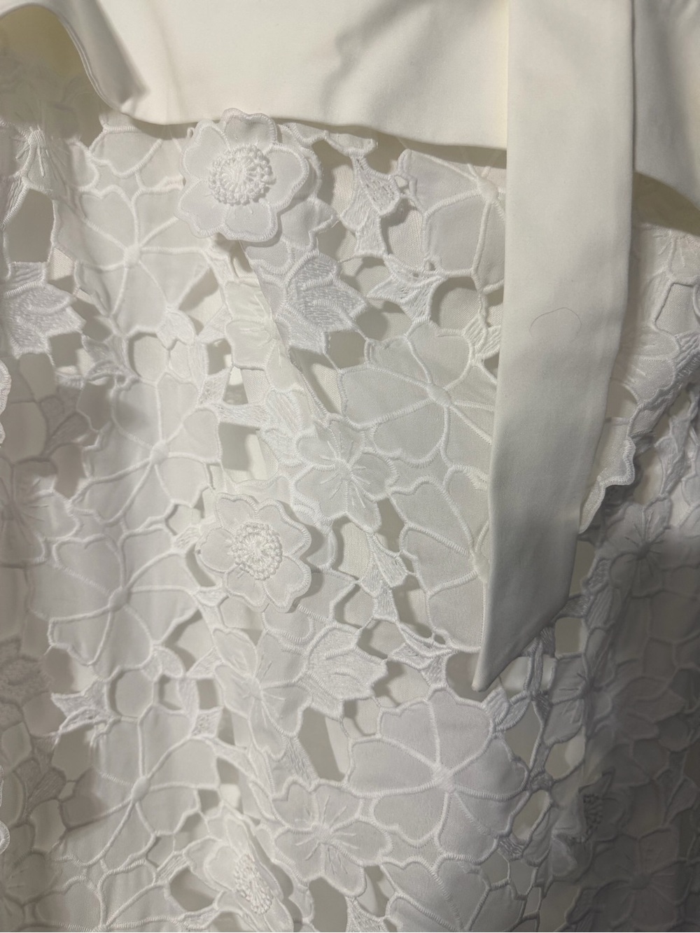 Petal & Pup White Lace Midi Dress with Tie-Strap Shoulders - Picture 8 of 10
